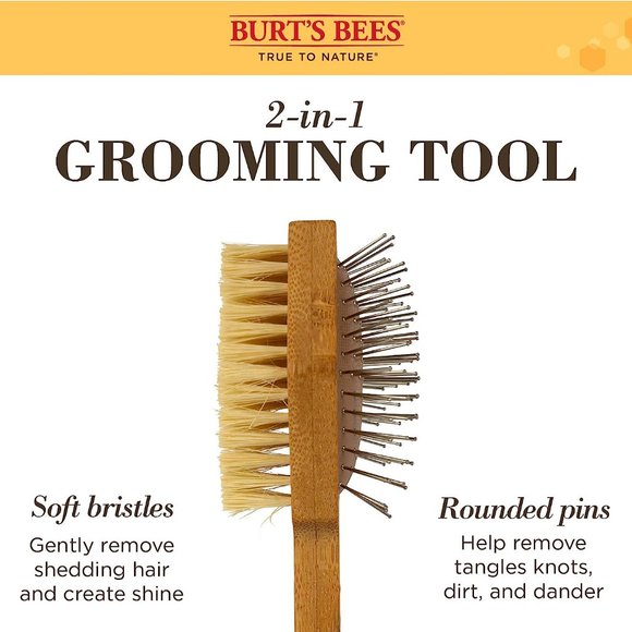 Burt's Bees Puppies Double Sided Pin & Bristle Grooming Brush - Picture 7 of 11